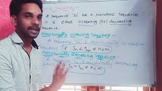 Monotonic sequence definition class 4 unit 1Real analysis theorem on monotonic sequence [upl. by Terag]