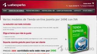 Contratar página web joomla tienda virtual joomla hosting joomla [upl. by Merri]