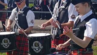 Gove Pipe Band from Garvagh at the County Antrim Royal Black parade 2024 [upl. by Anayhd]