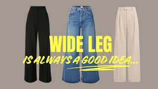 6 Ways to Style WIDE LEG JeansPants  Work outfits amp casual outfits [upl. by Suivatnod]