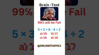 Brain test mathematics onlygeniuscananswer mathstricks puzzle canyouanswer genius iqtest [upl. by Llevart]