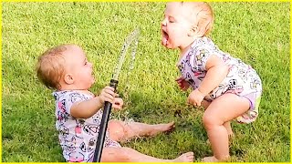 Best Moments Of Funny Babies With Water  Cute Baby Videos [upl. by Rednirah412]