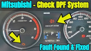 Check DPF System Warning amp Stuck In Limp Mode  Mitsubishi Triton  P1498 Fault  Found amp Fixed [upl. by Anayi]