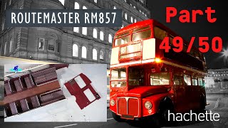 Hachette Routemaster RM857 Londonbus Part 49 amp 50  Neue Wände und Linienanzeiger [upl. by Yrruc]