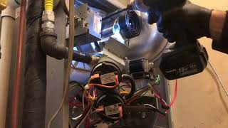 Carrier furnace inducer motor replacement [upl. by Fortunna768]