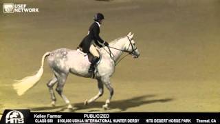 Kelley Farmer amp Publicized Round 2 100000 USHJA International Hunter Derby HITS Thermal [upl. by Eille]