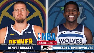 Denver Nuggets Vs Minnesota Timberwolves  NBA Live PlayByPlay Scoreboard 2024 [upl. by Taimi]