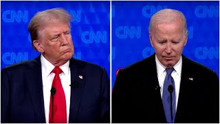 Donald Trump looks on as Joe Biden crumbles before his eyes [upl. by Acyre]