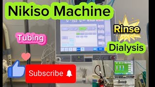 NIKISO  How to set up a Rinse and Tubing in NIKISO Machine nikkisohemodialysis machine tubing [upl. by Eedahs686]