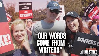 The Office actors support the 2023 WGA Strike quotWords come from writersquot [upl. by Stanfield]