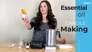 How to Make Essential Oil Candles  Aromatherapy Essential Oil Candle Making DIY [upl. by Muriah]