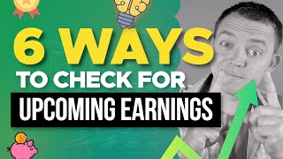 6 Ways on How to Find When Your Stock has Earnings [upl. by Flavian]