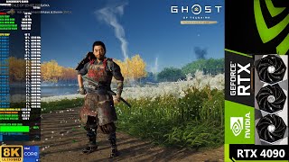 Ghost of Tsushima 8K Ultra Settings DLSS 8K  RTX 4090  i9 14900KS [upl. by Ellehcal317]