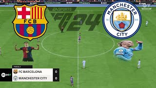 quot🔥 FIFA 24  Barcelona vs Man City  PS5 Clash of Legends 🎮⚔quot [upl. by Neslund]