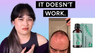 Rosemary oil for hair loss How to spot bad science [upl. by Wilber50]