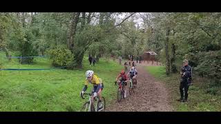 Départ du cyclocross U13 de Meyzieu [upl. by Ecirtak]