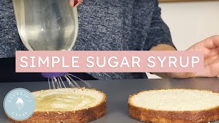 How To Make A Simple Sugar Syrup  Georgias Cakes [upl. by Rafaj485]