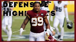 Washington Football Team Defensive Highlights Full Season  Wildcard 20202021 [upl. by Rambert522]