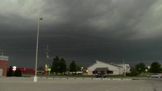 Severe Thunderstorm in Kokomo Indiana with Severe winds Hail April 26 2017 [upl. by Adnoval771]