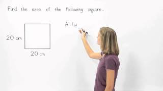 Area of a Square  MathHelpcom [upl. by Halil]