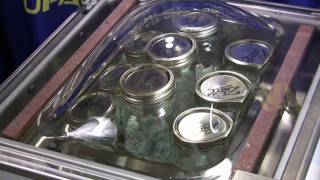 Vacuum Sealing a Canning Jar with a Commercial Chamber Unit [upl. by Amlas404]