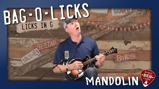 Mandolin Bag O Licks in G Learn to soloimprovise in the key of G [upl. by Oiluarb]