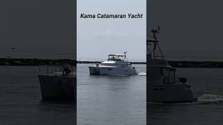 Kama Catamaran Yacht Cruising On the Open Water shorts shortsviral [upl. by Eyahsal]