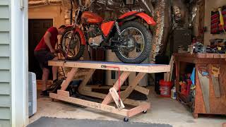 DIY Wooden Motorcycle Lift for Under 170 [upl. by Loriner]