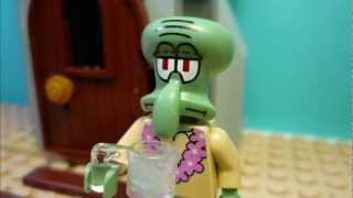 Lego Spongebob  Squidwards Really Bad Day [upl. by Nosle336]