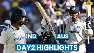 Ind Vs Aus Highlights Day 2 Jaiswal Rahul Deflate Aus Ind Lead By 218 Runs  India vs Australia [upl. by Schach181]