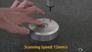 Mitutoyo CMM Active Scanning Probing Example [upl. by Annadroj225]