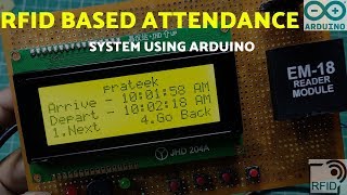 RFID Based Attendance System Using Arduino [upl. by Daeriam]