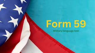 E•C•𝐿 t Military Prep Exam  English Language Skills Practice No 59 [upl. by Ahsitniuq]