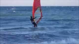 Windsurf Tramontana in Liguria Italy 31102015 [upl. by Giff320]