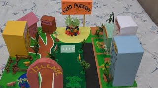 How to make 3D model on gram panchayat 😇 [upl. by Hartfield]