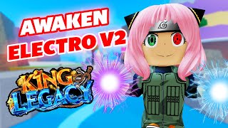 Cara Beli FS Electro V1 amp V2 di King Legacy roblox kinglegacy [upl. by Raybourne]