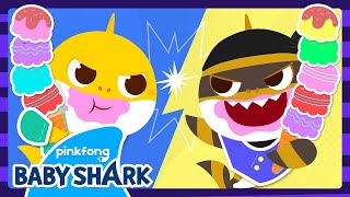 NEW This Ice Cream is Mine  Mischievous Thief Baby Shark  Ten Little Song  Baby Shark Official [upl. by Kinsley]