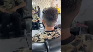 Normal mid fade haircut  beez volume hairstyle  yt  UK barber shop 💈✂️👑🔥 king [upl. by Eemia553]