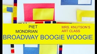 Mondrian Art Lesson and Activity Broadway Boogie Woogie [upl. by Eryt]