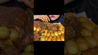 CHAKEN WHOLE CURRY BOILED EGGS WITH RICE youtubeshorts asmr eating mukbang [upl. by Keily388]