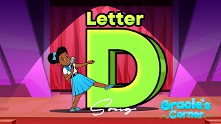 Letter D Song  Letter Recognition and Phonics with Gracie’s Corner  Nursery Rhymes  Kids Songs [upl. by Bullen]