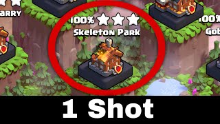 Skeleton Park One Shot In Clan Capital  Best Clan Capital Attack Strategy [upl. by Lihkin]