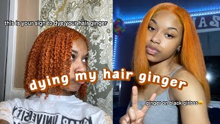 Dying my natural hair GingerCopper [upl. by Salomone]