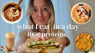 What I Eat in a Day Vegan HighProtein [upl. by Dranal]