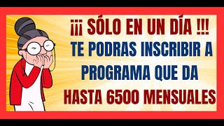 ✅💥EN VIVO URGENTE✅💥PODRAS REGISTRARTE A ESTE PROGRAMA QUE DA HASTA 6500 PESOS✅💥OTROS BENEFICIOS✅💥 [upl. by Lourie]