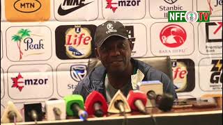 Coach Eguavoen captain TroostEkong at prematch press conference [upl. by Upton]