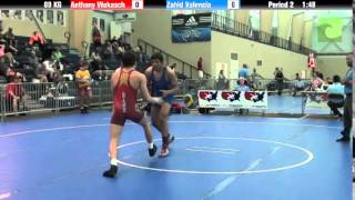 FILA Cadet 69 KG Anthony Wokasch vs Zahid Valencia [upl. by Ennaylime]