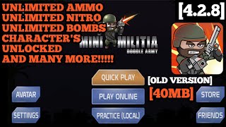 How to download mini militia hacked🎭 old version 428 [upl. by Aniehs]