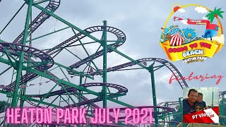 quotCOME TO THE BEACHquot HEATON PARK FUNFAIR 2021  ft onride povs [upl. by Vasileior]