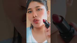 waterproof lipstick hack using powder 😻😱lipstick hackshortvideo youtubeshorts [upl. by Ky365]